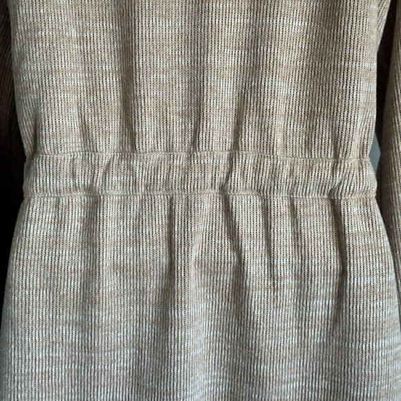 NWOT - 7 For All Mankind Tie Waist Open Cardigan in Tan & Toasted Oatmeal - Sz:S - Picture 7 of 10